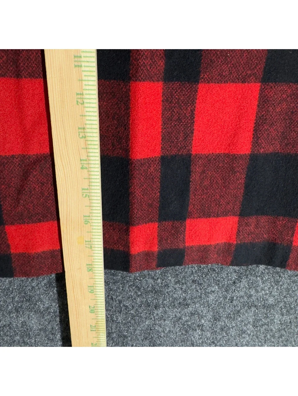 Limited America Mini Skirt Women 12 Red Plaid Short Cashmere Lined Mid Rise